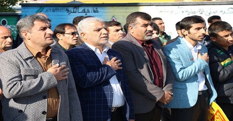 حضور باشکوه مردم ولایتمدار باغملک در مراسم گرامیداشت ۹ دی