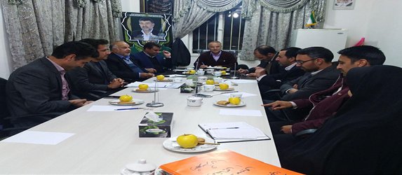 جلسه بررسی عملکرد شهرداری وبررسی مشکلات حوزه شهرداری
