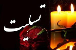 تسلیت به جناب آقای مهندس بهادری دبیر محترم اجرایی شورای مرکزی