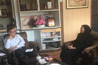 دیدار مهندس مرجان شاکری مدیرکل حفاظت محیط زیست با دکتر دهقانی معاون هماهنگی امور اقتصادی و توسعه منابع استانداری کرمان