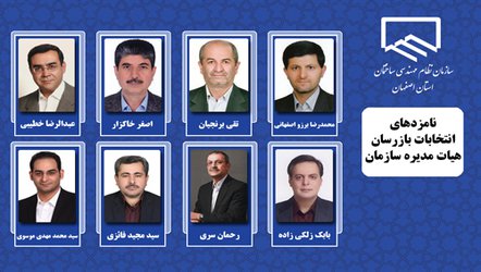 اسامی نامزدهای انتخابات بازرسان هیات مدیره دوره هشتم سازمان