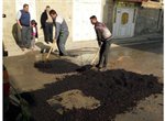 عملیات شن ریزی و زیرسازی کوچه های سطح منطقه دو