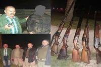 دستگیری شش شکارچی غیرمجاز درآمل و ساری