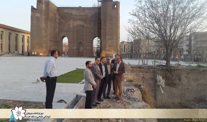 محوطه ارک تبریز برای بازدید گردشگران آماده می شود