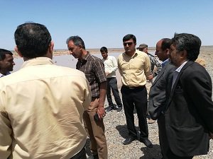 بازدید هیئت کارشناسی شرکت آب منطقه ای از رودخانه های بالادست بخش گنبکی