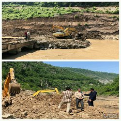 با بازگشایی جاده و پل آب نمای  سد گلورد ساکنین روستاهای بالا...