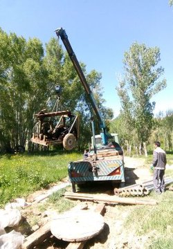 یک دستگاه حفاری غیرمجاز در اراضی روستای چیر شهرستان زنجان توقیف  شد.