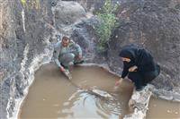 برآورد خسارات وارده از سیل آب ها در سفر به منطقه حفاظت شده بیدوئیه شهرستان بردسیر توسط مدیر کل حفاظت محیط زیست استان و تیم فنی همراه