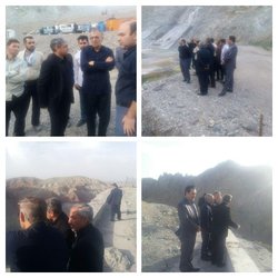 استاندار زنجان از روند عملیات اجرایی سد مشمپا بازدید کرد.
