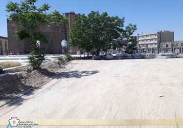 اتمام عملیات خاکریزی و مسطح‌سازی ضلع شمال‌غربی ارک علیشاه