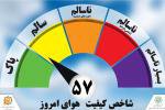 کیفیت هوای مشهد امروز سالم است