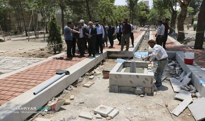 بازدید معاون فنی و عمرانی استانداری و شهردار تبریز از پارک های در حال احداث مناطق ۱ و  ۳ و  ۶ و ۷