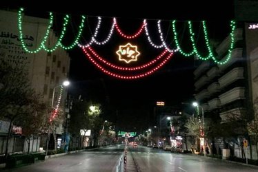 حریم حرم منور رضوی غرق در گل و نور شد