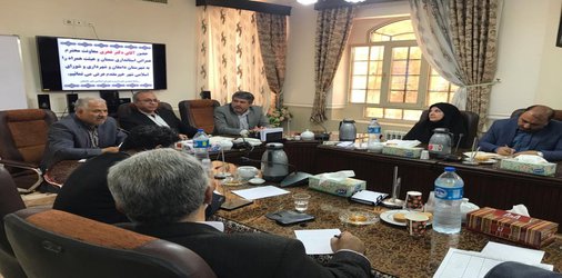 حضور دکتر فخری معاونت هماهنگی امور عمرانی استانداری سمنان در شورای شهر دامغان