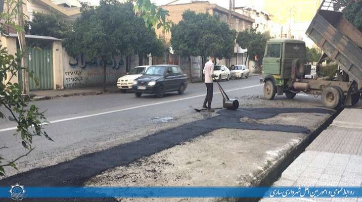 لکه گیری و آسفالت در مناطق سه گانه