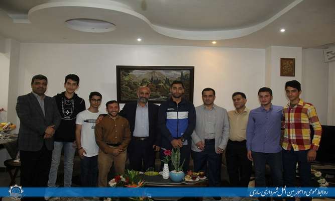 تقدیر عباس رجبی از نائب قهرمان مسابقات شمشیربازی آسیا