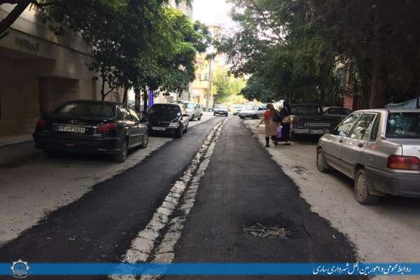 عملیات آسفالت و بهسازی معابر ساری اجرا شد