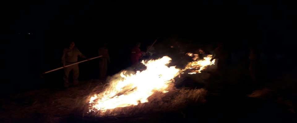 مهار سریع آتش در مرکز بازدیدکنندگان کوه خواجه سیستان