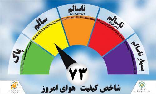 کیفیت هوای مشهد در شرایط قابل قبول قرار دارد