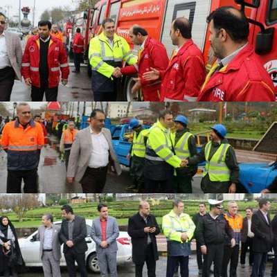 مانور آمادگی ستاد بحران شهرداری لاهیجان برگزار شد