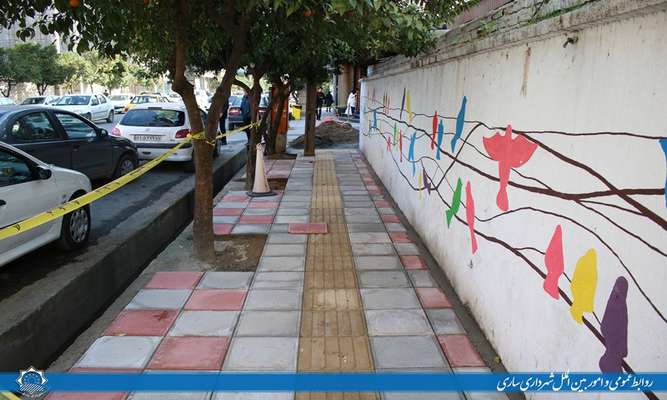 استمرارپیاده رو سازی و تکمیل پروژه هدایت آب های سطحی