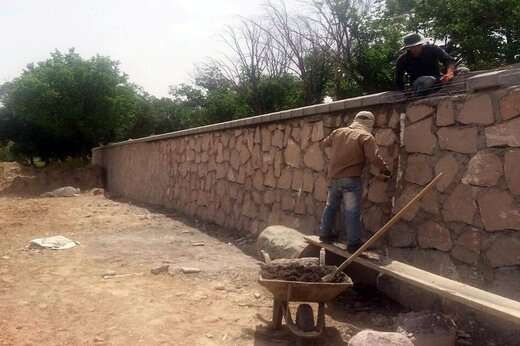 اجرای پروژه دیوار سنگی بیلانکوه چایی جهت پیشگیری از مخاطرات احتمالی در زمان بارش