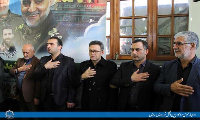 حضور شهردار ساری در مراسم گرامیداشت  شهید سپهبد قاسم سلیمانی