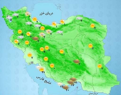 هواشناسی ایران ۹۸/۱۱/۲۷|آغاز بارش برف در ۱۹ استان/ اخطاریه برف ۴۵ سانتی‌متری در برخی استان‌ها