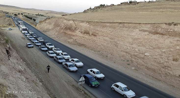 وضعیت ترافیک محور‌های مواصلاتی در ۱۵ اسفند