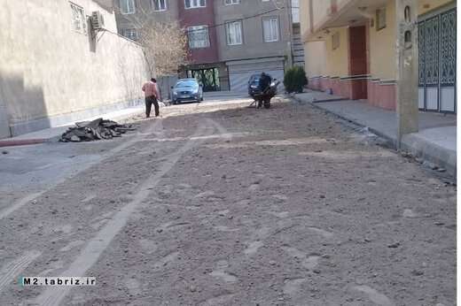 زیرسازی خیابان فردوس در ائل گلی رو به اتمام است