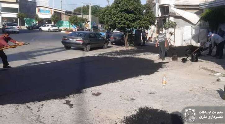 آسفالت خیابان ها و معابر منطقه دو شهری
