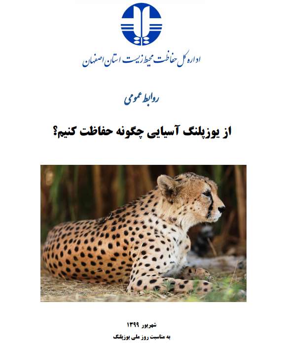 همزمان با روز ملی یوزپلنگ؛ انتشار بروشور"از یوزپلنگ آسیایی چگونه حفاظت کنیم"
