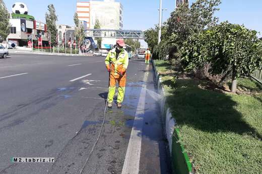 شستشوی جداول دروازه تهران و شهرک پرواز