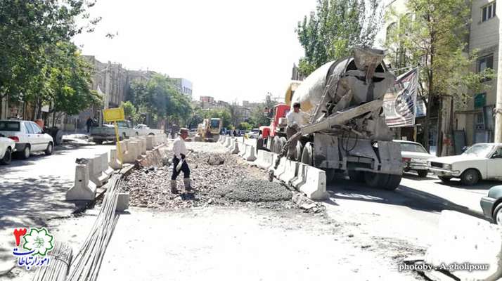 باکس‌های کانال اسلامشهر ماکادام ریزی شد