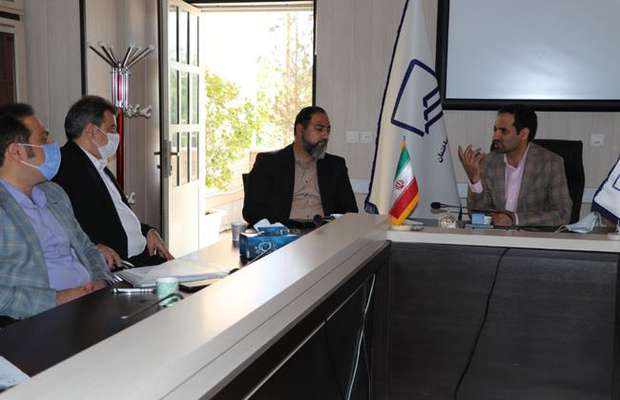 جلسه رئیس سازمان با مهندس عطا پور فرمانده جیرفت