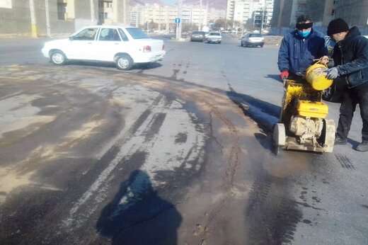 شروع اصلاحات هندسی بلوار مالک در کوی فرشته جنوبی