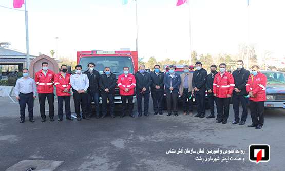 تجدید میثاق آتش نشانان شهر باران با شهدا در نخستین روز از دهه مبارک فجر به روایت تصویر / آتش نشانی رشت