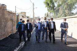 آسفالت و بهسازی کوچه های مهدی آباد (کتس‌بس) بلافاصله پس از اجرای شبکه فاضلاب