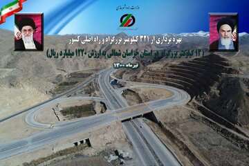 ۳۶ کیلومتر بزرگراه بجنورد- جنگل گلستان زیر بار ترافیک قرار می گیرد
