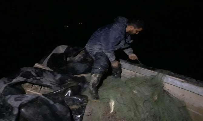 جمع آوری بیش از 2000 متر دام از سطح دریاچه زاینده رود