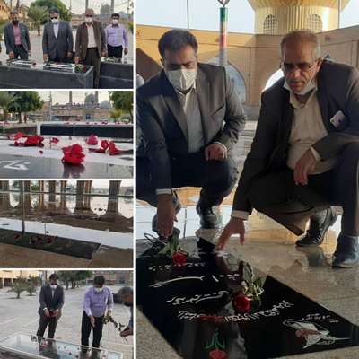 عبدالامير كمايى شهردار خرمشهر با شهدا تجديد ميثاق كرد