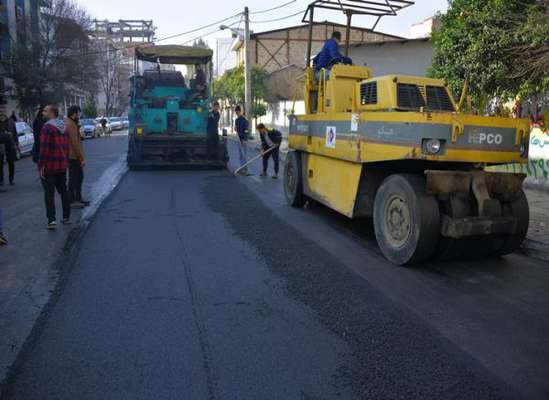 آسفالت 4هزار مترمربع از معابر شهر ساری