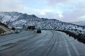 باران و برف در جاده‌های ۲۰ استان