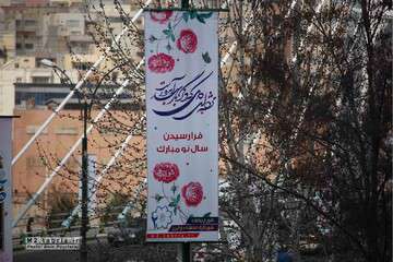 آذین‌بندی معابر سطح حوزه شهرداری منطقه ۲ تبریز به مناسبت آغاز سال نو