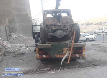 جمع‌آوری خودروهای فرسوده از سطح منطقه ۷ تبریز