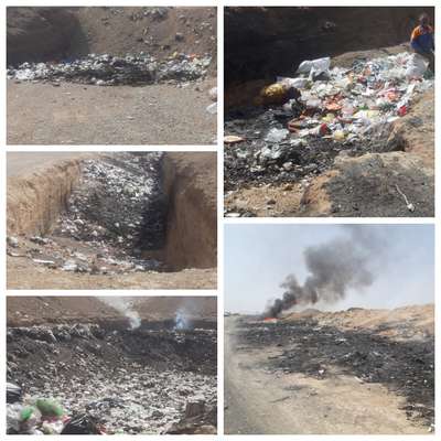 پایش زیست محیطی محل دفن پسماند شهری و روستایی شهرستان جرقویه