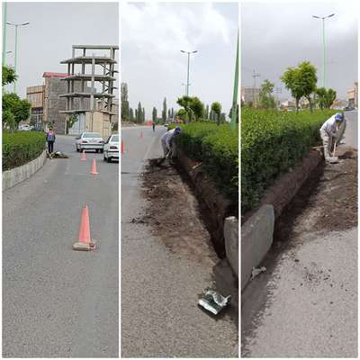 اصلاح جداول رفوژ وسط کمربندی شهید صفرزاده