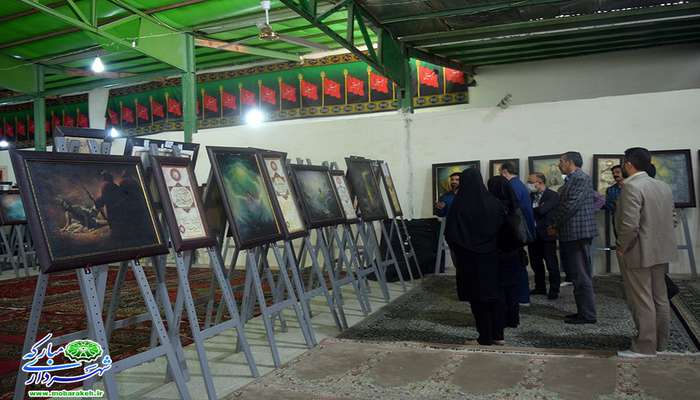 بازدید پرسنل شهرداری مبارکه از نمایشگاه رستاخیز قیامت