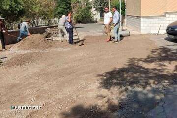 زیرسازی کوی رضوان شهرک یاغچیان رو به اتمام است