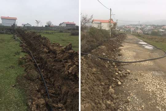 توسعه شبکه آبرسانی روستای پونل شهرستان رضوانشهر